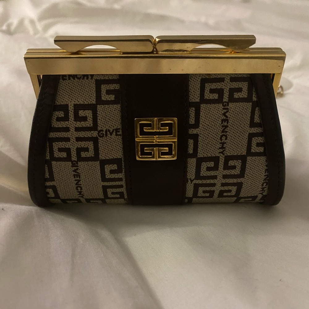 Authentic Givenchy Monogram Pattern Mini Purse Wi… - image 1